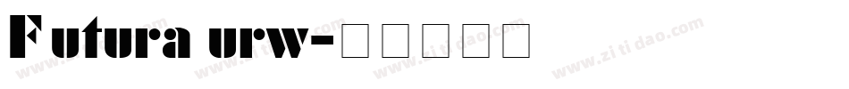 Futura urw字体转换